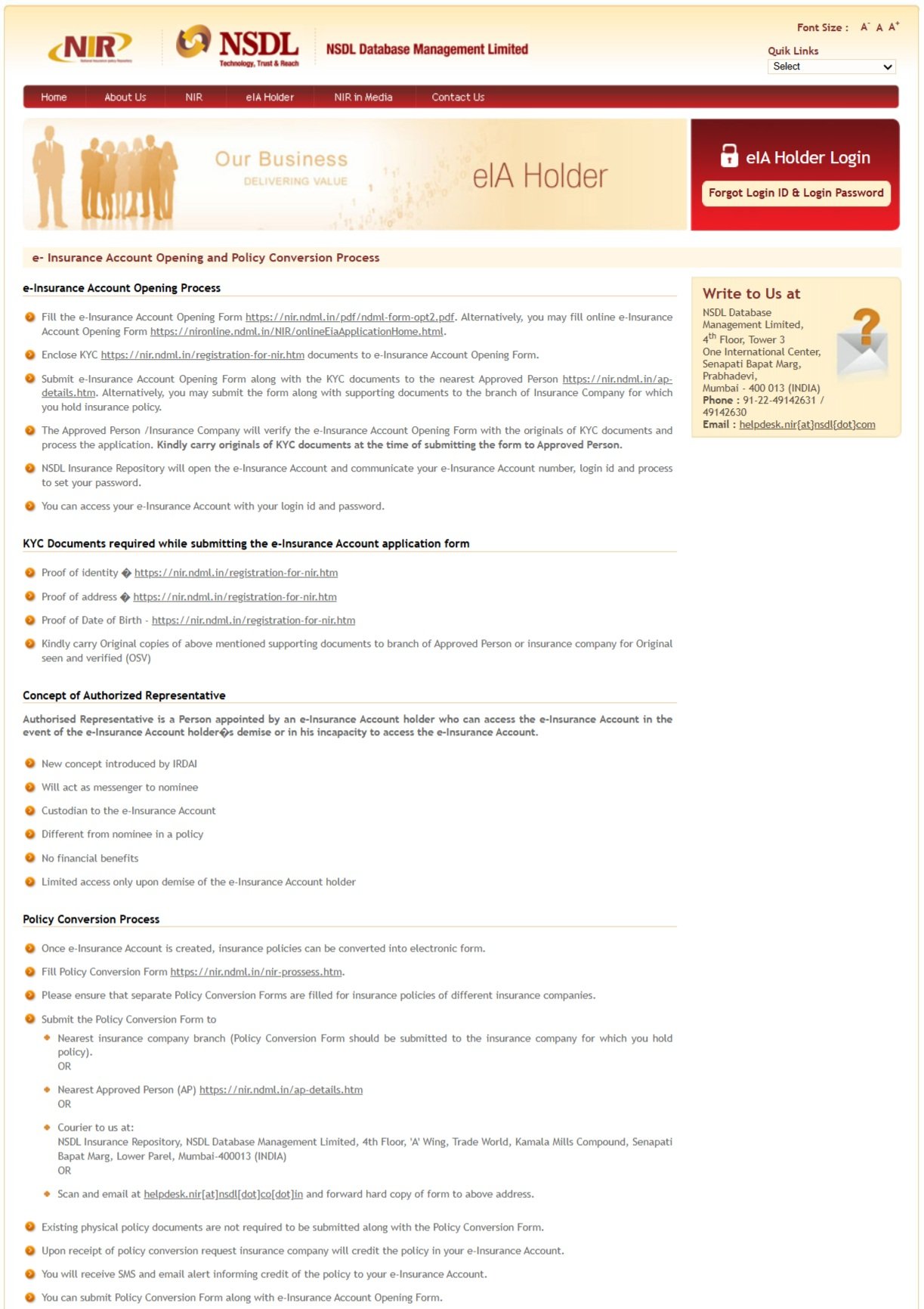 EIA Scheme