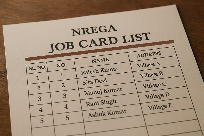 NREGA Job Card List 2025