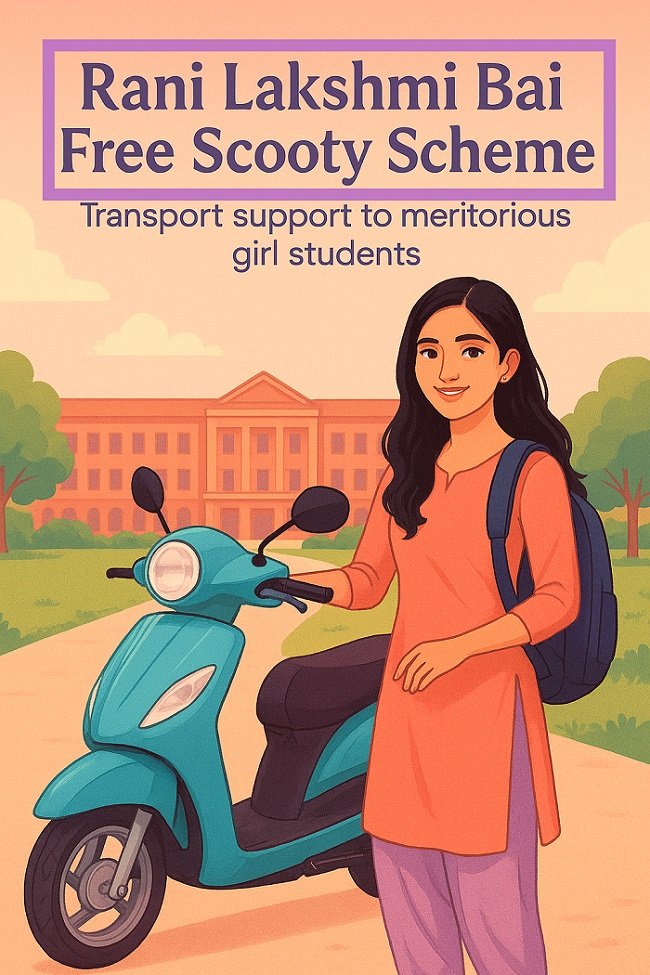 Rani Lakshmi Bai Free Scooty Scheme 2025